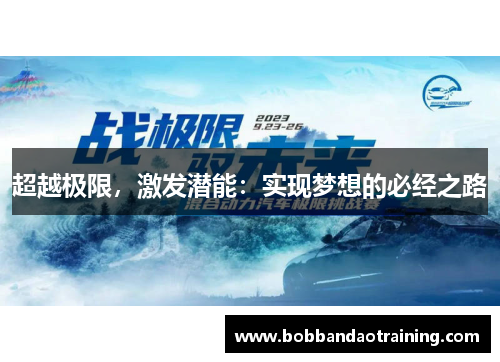 超越极限，激发潜能：实现梦想的必经之路