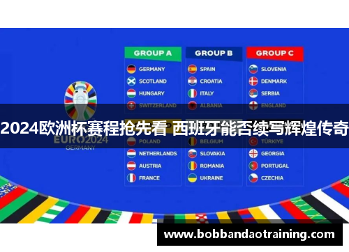 2024欧洲杯赛程抢先看 西班牙能否续写辉煌传奇